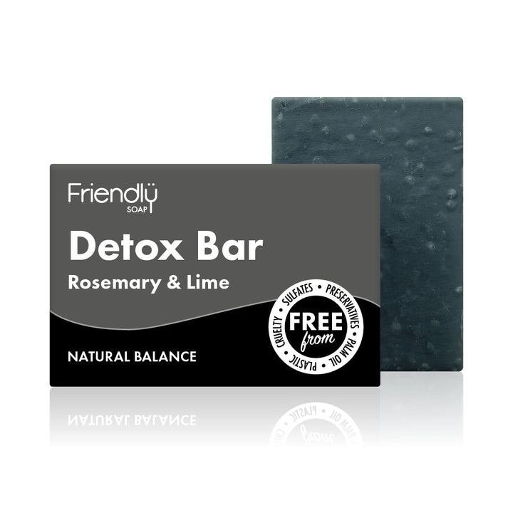 The Positive Company - Detox Bar - Activated Charcoal - Rosemary & Lime