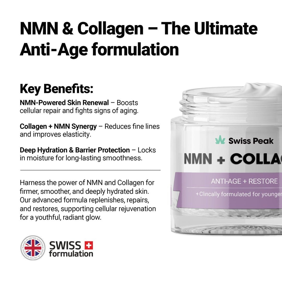 Swiss Peak NMN + Collagen Anti-Ageing Face Cream | 50ml