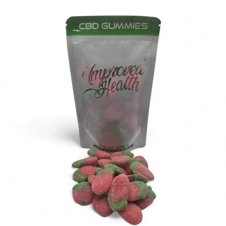 Improved Health Wild Strawberry CBD Gummies |40mg Broad Spectrum | Halal & Lab-Tested