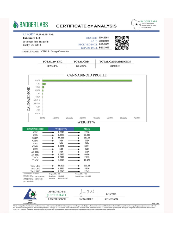 Improved Health Full Spectrum CBD Live Resin Vape Cartridge – Premium Terpene-Rich USA-GROWN Strains | 1ml & 0.5ml