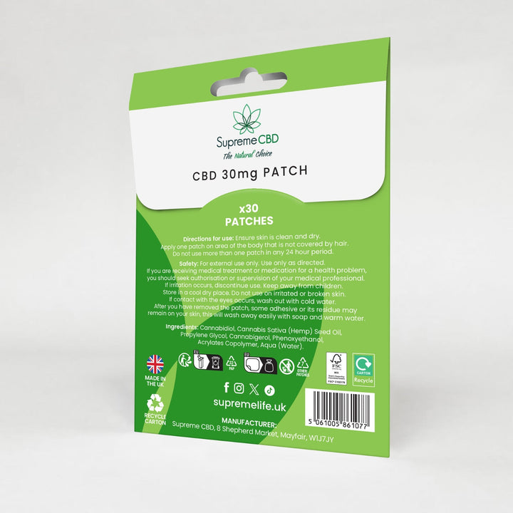 Supreme CBD - CBD Patches 30mg