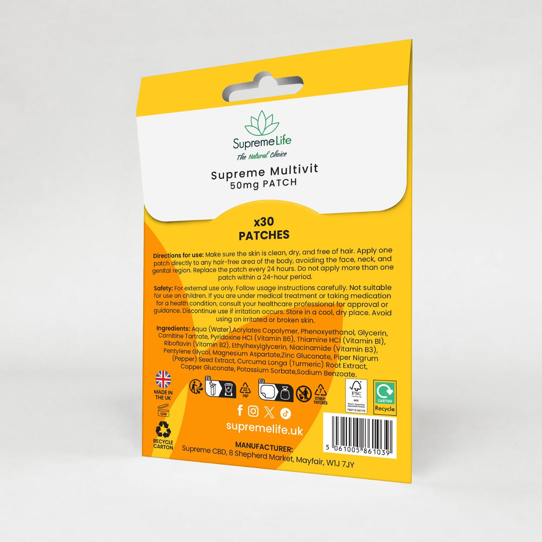 Supreme CBD - Multivitamin Patches 50mg