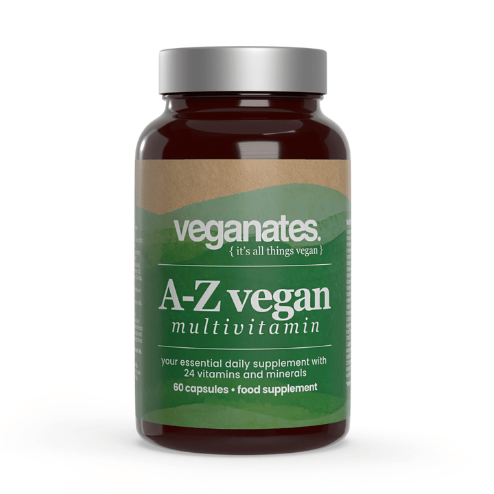 Veganates Ethical UK Vegan Multivitamin Supplement NOW IN Recycled Glass Jars