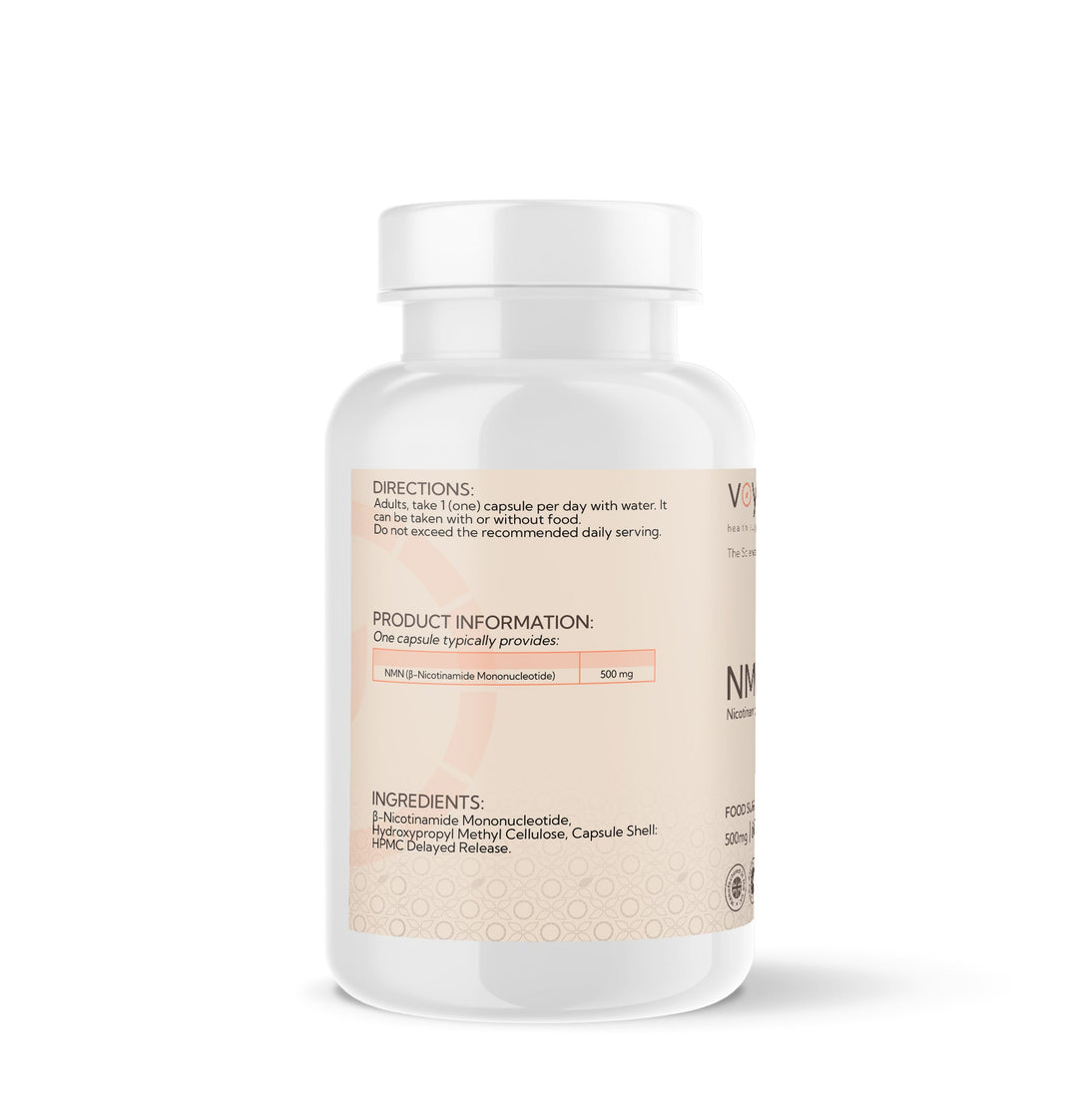 NMN Nicotinamide Mononucleotide 500mg Delayed Release 60 Capsules