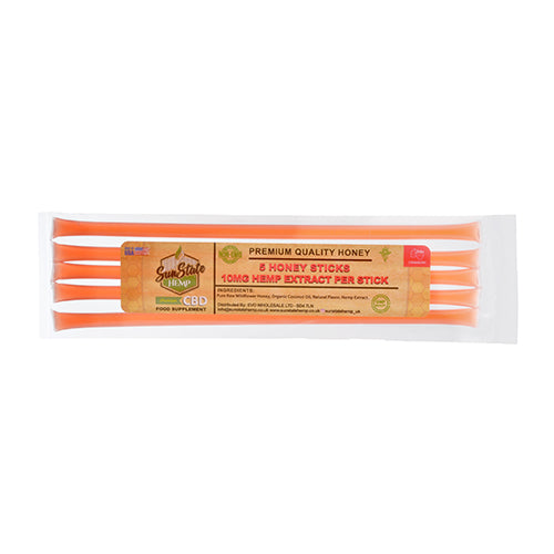 Sun State Hemp Honey Sticks 50mg Strawberry - SilverbackCBD