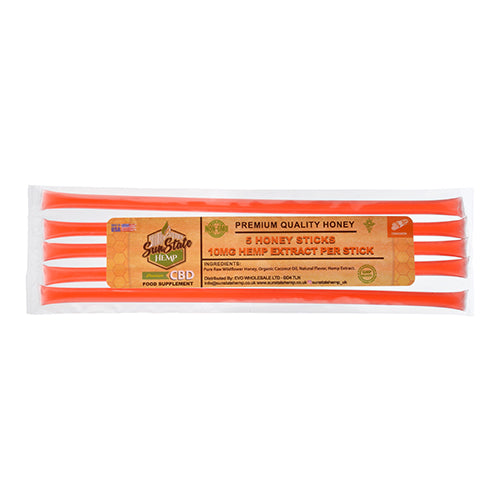 Sun State Hemp Honey Sticks 50mg Cinnamon - SilverbackCBD