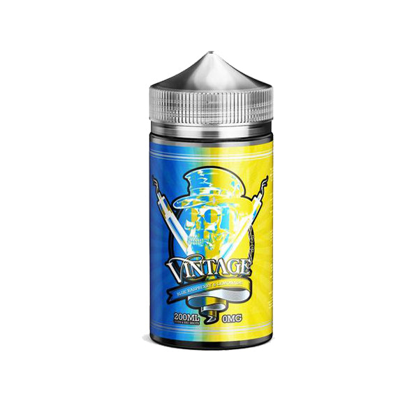 Vintage 200ml Shortfill 0mg (70VG/30PG) - Flavour: Blue Raspberry Lemonade