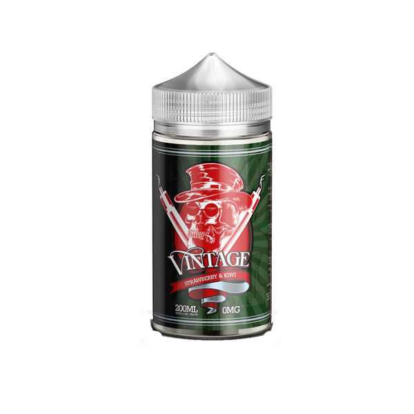 Vintage 200ml Shortfill 0mg (70VG/30PG) - Flavour: Strawberry Kiwi