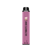 0mg Ultimate Bar XL Disposable Vape Device 3500 Puffs - Flavour: Strawberry Raspberry Cherry