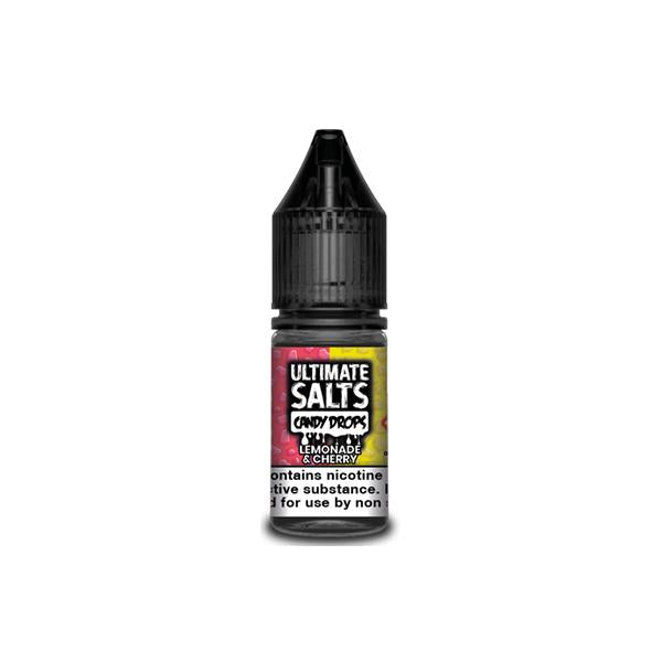 10MG Ultimate Puff Salts Candy Drops 10ML Flavoured Nic Salts - Flavour: Grape & Strawberry - SilverbackCBD