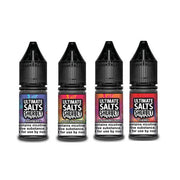 10MG Ultimate Puff Salts Sherbet 10ML Flavoured Nic Salts (50VG-50PG) - Flavour: Strawberry Laces - SilverbackCBD