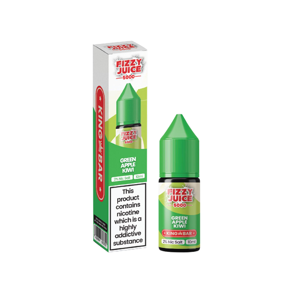 10mg Fizzy Juice King Bar 10ml Nic Salts (50VG/50PG) - Flavour: Fizzy Punch Ice