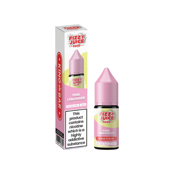 10mg Fizzy Juice King Bar 10ml Nic Salts (50VG/50PG) - Flavour: Strawberry Ice