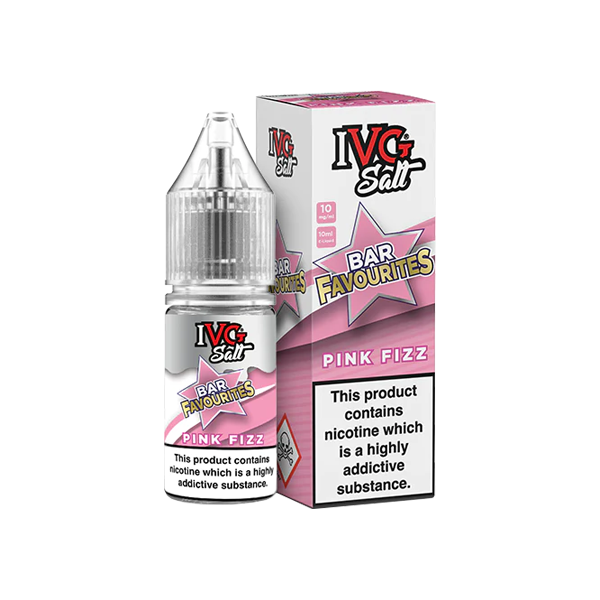 10mg I VG Bar Favourites 10ml Nic Salts (50VG/50PG) - Flavour: Pink Fizz
