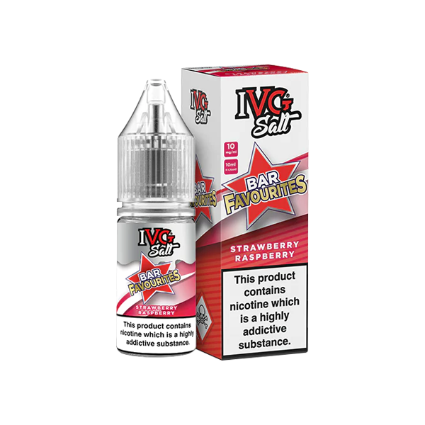 10mg I VG Bar Favourites 10ml Nic Salts (50VG/50PG) - Flavour: Blueberry Sour Raspberry