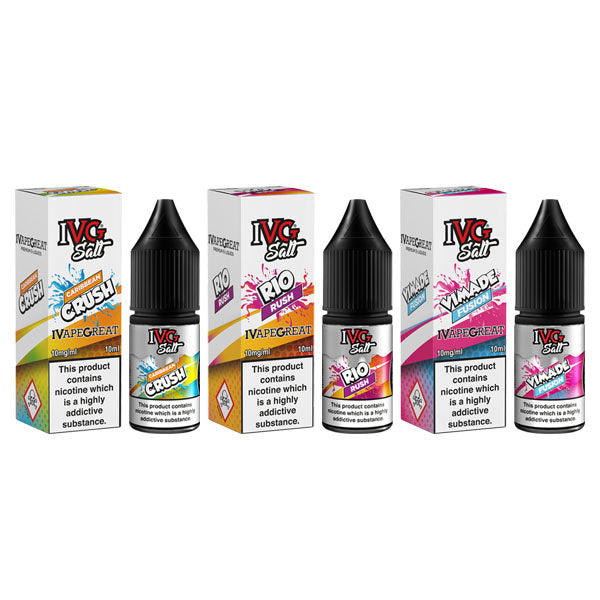 10mg I VG Drinks Salts 10ml Nic Salts (50VG-50PG) - Flavour: Vimade Fusion