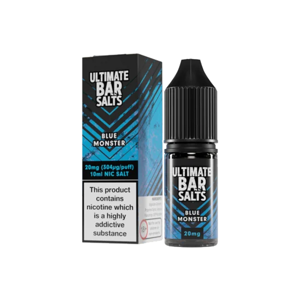 10mg Ultimate Bar Salts 10ml Nic Salts (50VG-50PG) - Flavour: Dr Blue