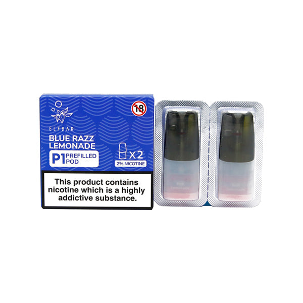 Elf Bar P1 Replacement 2ml Pods for ELF Mate 500 - Flavour: Red Apple