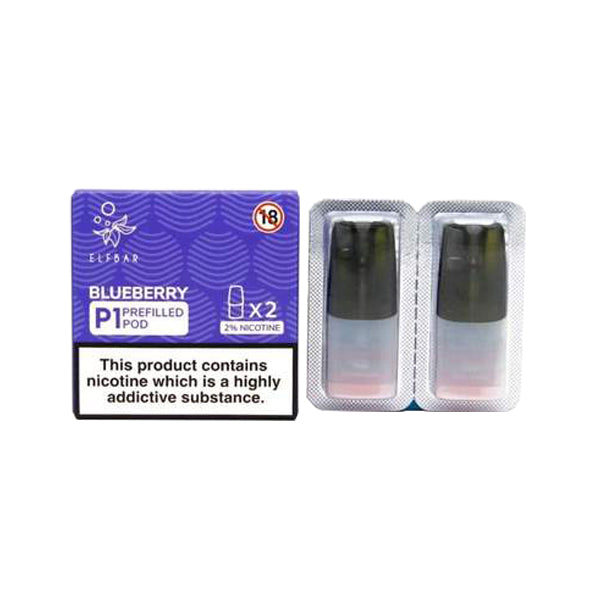 Elf Bar P1 Replacement 2ml Pods for ELF Mate 500 - Flavour: Strawberry Lemonade