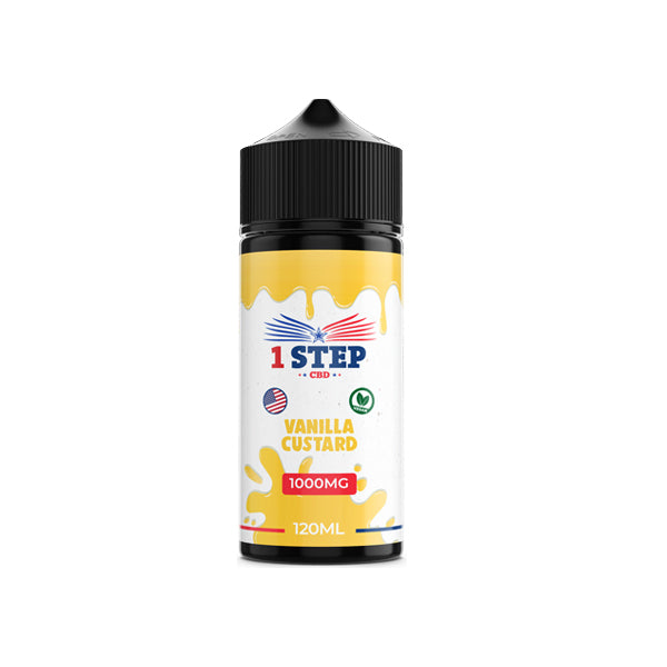 1 Step CBD 1000mg CBD E-liquid 120ml (BUY 1 GET 1 FREE) - Flavour: Fizzy Cola - SilverbackCBD
