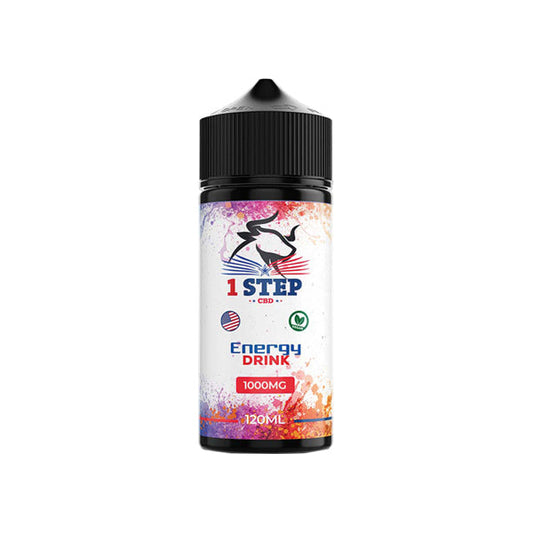 1 Step CBD 1000mg CBD E-liquid 120ml (BUY 1 GET 1 FREE) - Flavour: Energy Drink - SilverbackCBD