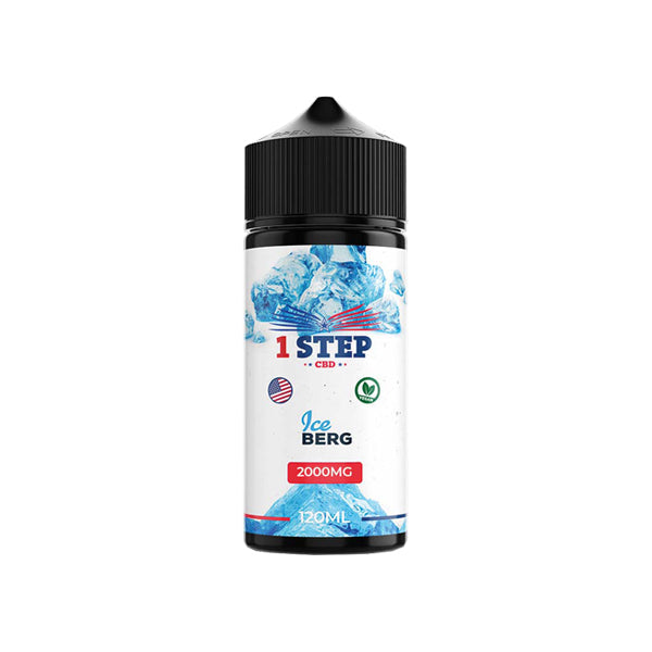 1 Step CBD 2000mg CBD E-liquid 120ml (BUY 1 GET 1 FREE) - Flavour: Bubblegum - SilverbackCBD