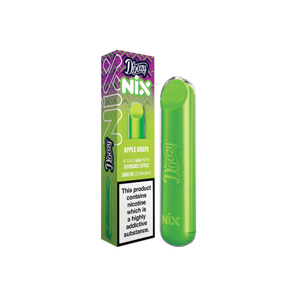 20mg Doozy Nix Disposable Vape Device 600 Puffs - Flavour: Mixed Berries