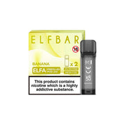 ELF Bar ELFA 20mg Replacement Prefilled Pods 2ml - Flavour: Banana