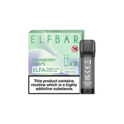ELF Bar ELFA 20mg Replacement Prefilled Pods 2ml - Flavour: Cranberry Grape