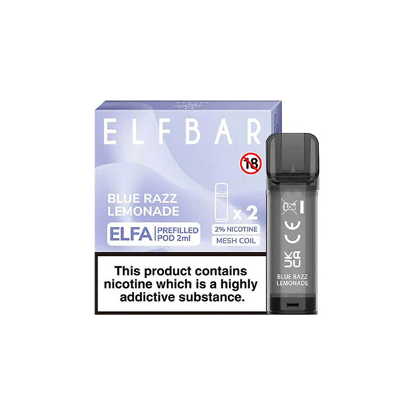 ELF Bar ELFA 20mg Replacement Prefilled Pods 2ml - Flavour: Blueberry