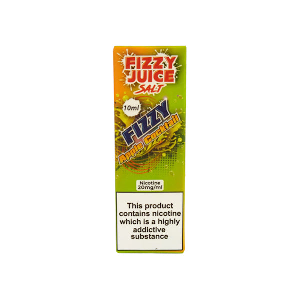 20mg Fizzy Juice 10ml Nic Salts (50VG-50PG) - Flavour: Apple Cocktail