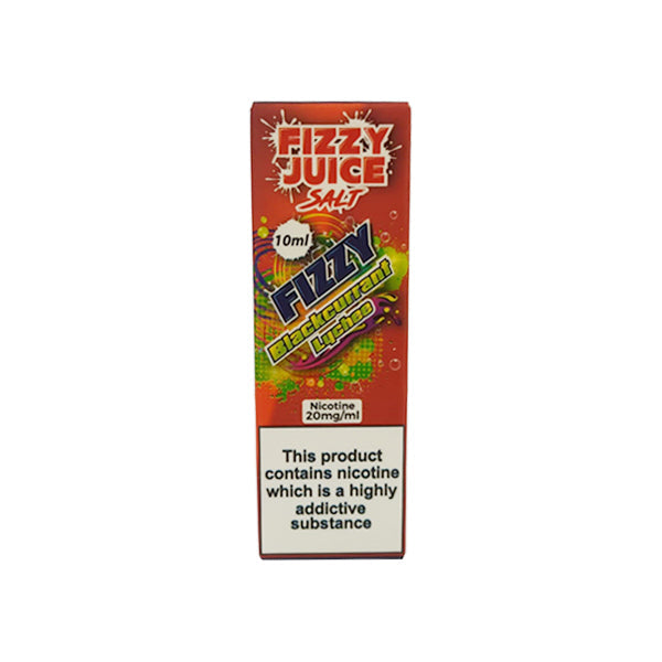 20mg Fizzy Juice 10ml Nic Salts (50VG-50PG) - Flavour: Blackcurrant Lychee