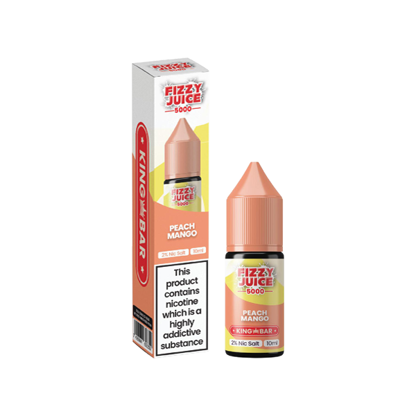 20mg Fizzy Juice King Bar 10ml Nic Salts (50VG/50PG) - Flavour: Fizzy Punch Ice