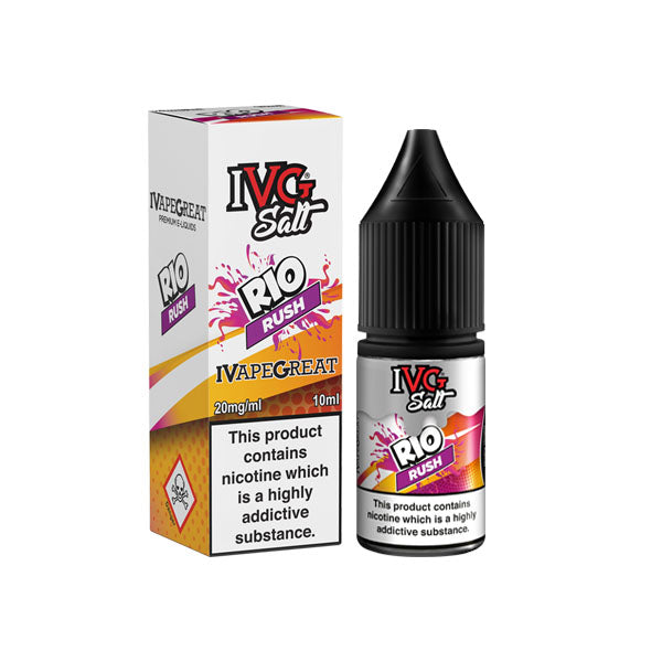 20mg I VG Salts Drinks 10ml Nic Salts (50VG-50PG) - Flavour: Rio Rush