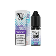 20mg Ultimate Bar Salts 10ml Nic Salts (50VG-50PG) - Flavour: Blue Slush Ice