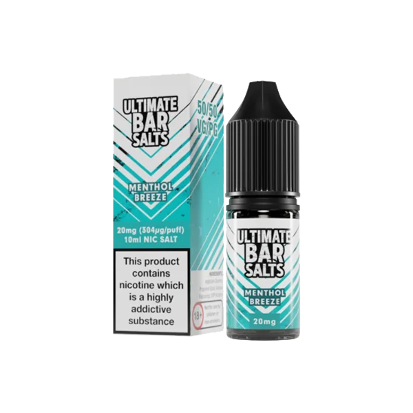 20mg Ultimate Bar Salts 10ml Nic Salts (50VG-50PG) - Flavour: Blue Slush Ice