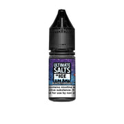 20mg Ultimate Puff Salts On Ice 10ml Flavoured Nic Salts (50VG-50PG) - Flavour: Raspberry - SilverbackCBD
