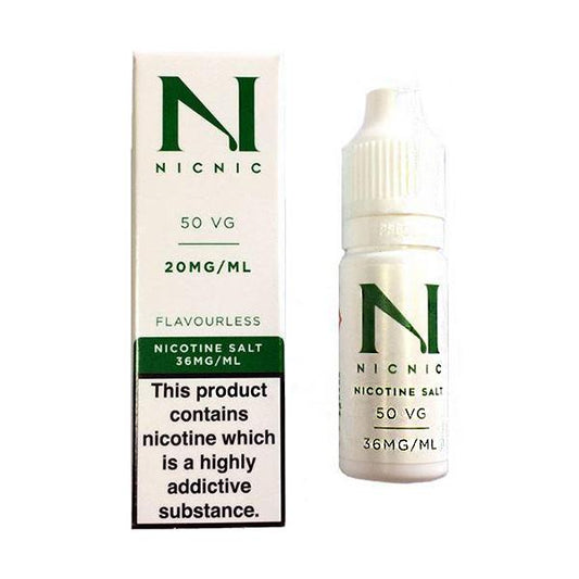 20mg Nic Salt 10ml by Nic Nic (50VG-50PG) - SilverbackCBD