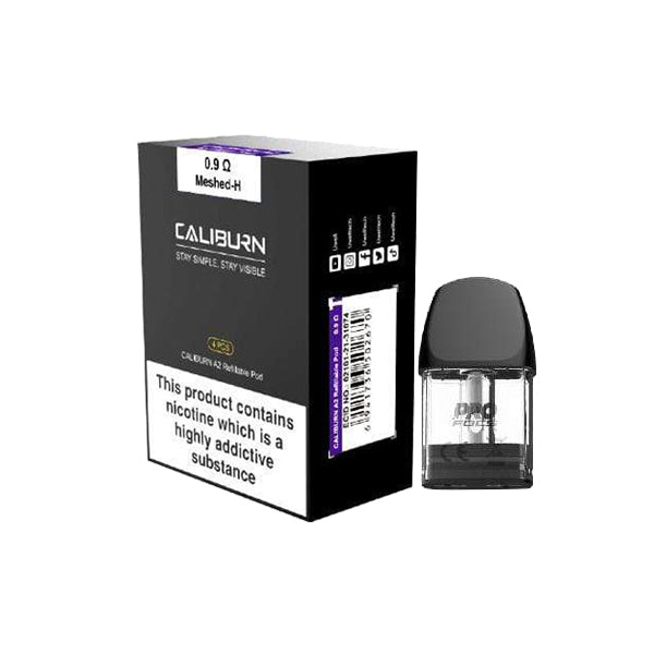 Uwell Caliburn A2 Replacement Pods 2ml - Resistance: 1.2Ω