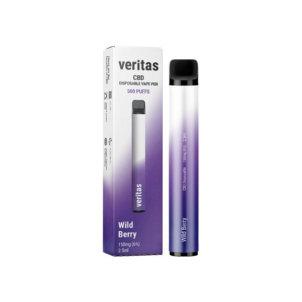 Veritas 150mg CBD Disposable Vape Pens 500 Puffs - Flavour: Ice Mint