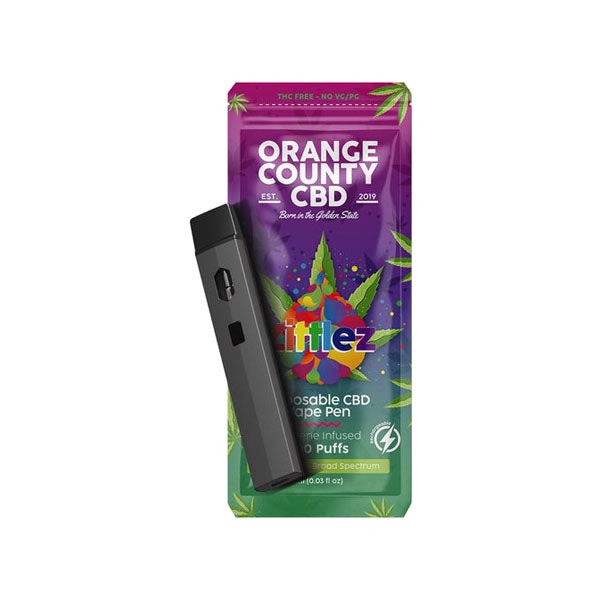 Orange County CBD 600mg CBD Disposable Vape - 1ml 300 Puffs - Flavour: Mimosa - SilverbackCBD