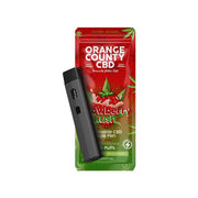 Orange County CBD 600mg CBD Disposable Vape - 1ml 300 Puffs - Flavour: Mango Haze - SilverbackCBD