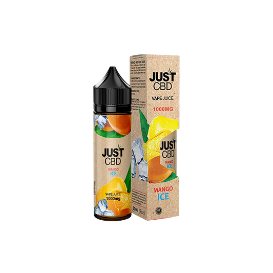 Just CBD 1500mg Vape Juice - 50ml - Flavour: Mango Ice