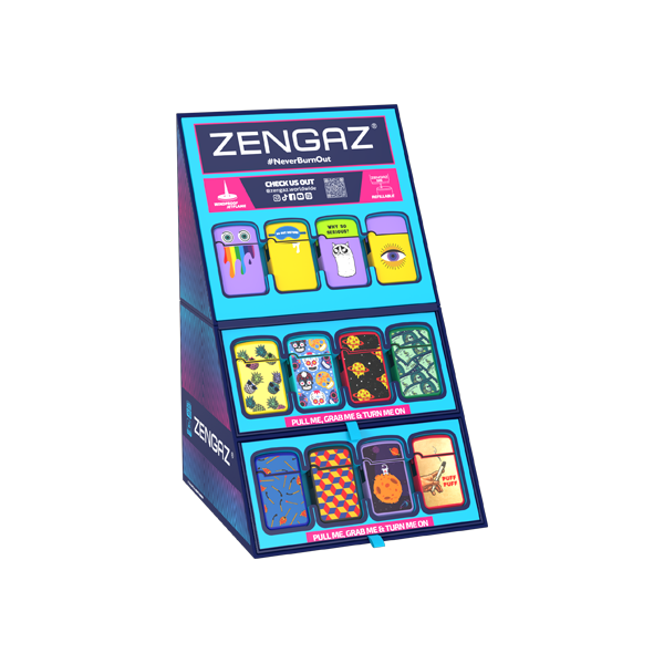Zengaz Cube ZL-12 (97433EU-S3) Jet Lighters CDU Bundle + 48 Units Set