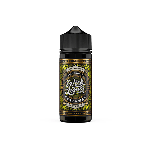 Wick Liquor 100ml Shortfill 0mg (70VG/30PG) - Flavour: Castaway Shattered