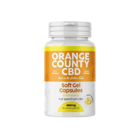 Orange County 450mg Full Spectrum CBD Capsules - 30 Caps - SilverbackCBD