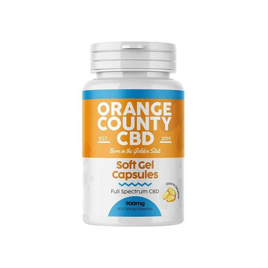Orange County 900mg Full Spectrum CBD Capsules - 30 Caps - SilverbackCBD
