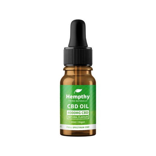 Hempthy 4000mg CBD Oil Full Spectrum Natural - 10ml - SilverbackCBD