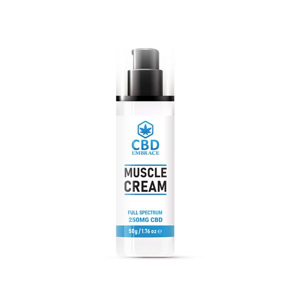 CBD Embrace 250mg Full Spectrum CBD Muscle Cream - 50g - SilverbackCBD