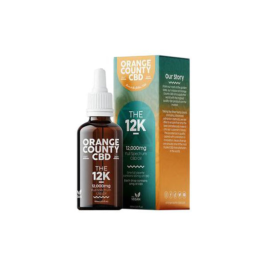 Orange County CBD 12000mg Full Spectrum CBD Oil - 100ml - SilverbackCBD